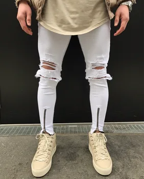 PADEGAO Distressed men's pencil jeans slim white skinny jeans men zipper decor moto&biker hole Rippled Jeans mens pencil jeans
PADEGAO Distressed men's pencil jeans slim white skinny jeans men zipper decor moto&biker hole Rippled Jeans mens pencil jeans