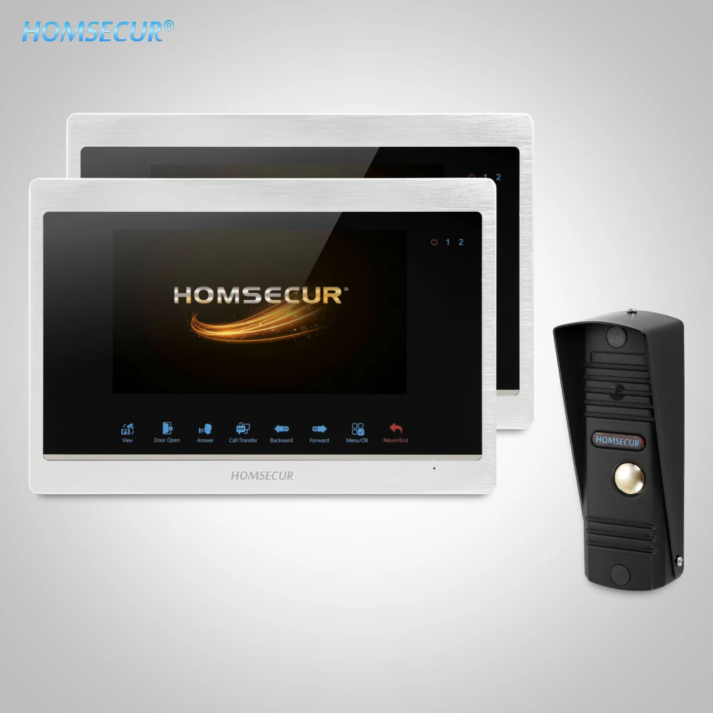 HOMSECUR 7" Wired Hands-free Video Door Phone Intercom System 1.3MP with Call Transfer (BC011HD-B +BM702HD-S)
HOMSECUR 7" Wired Hands-free Video Door Phone Intercom System 1.3MP with Call Transfer (BC011HD-B +BM702HD-S)