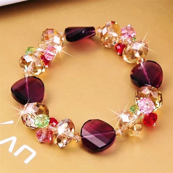 SWAN New Fanshion Bohemia Champagne Candy Colors Crystal Bracelets Exquisite Crystal Charm Party Wedding Jewelry For Girls
SWAN New Fanshion Bohemia Champagne Candy Colors Crystal Bracelets Exquisite Crystal Charm Party Wedding Jewelry For Girls