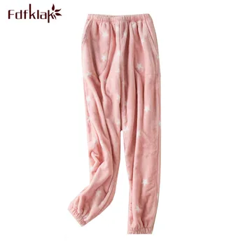 Fdfklak Thick flannel winter pajamas pant women & men sleepwear pants print coral fleece trousers warm home pant pyjamas pants
Fdfklak Thick flannel winter pajamas pant women & men sleepwear pants print coral fleece trousers warm home pant pyjamas pants