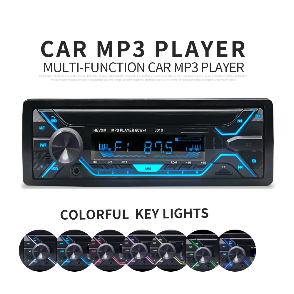 HOT 12V Bluetooth Car Radio Player Stereo FM MP3 USB SD AUX Audio Auto Electronics autoradio 1 DIN oto teypleri radio para carro
HOT 12V Bluetooth Car Radio Player Stereo FM MP3 USB SD AUX Audio Auto Electronics autoradio 1 DIN oto teypleri radio para carro