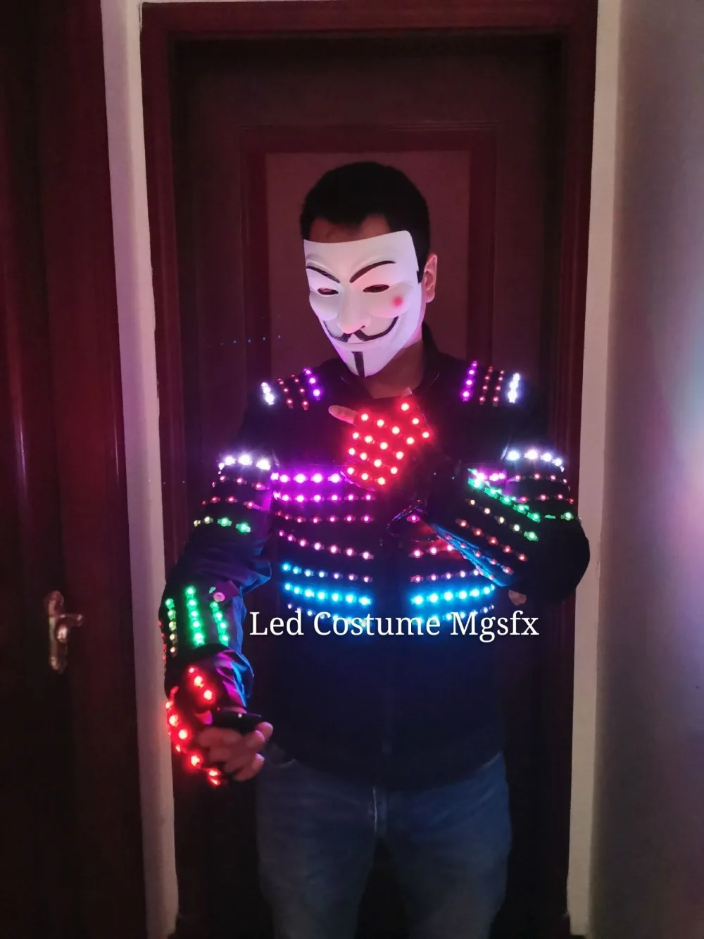 Бесплатная доставка Светодиодная куртка RGB/светодиодный Костюм ди-Джея, светодиодное платье светильник кой, светящиеся куртки, костюмы для ночного клуба
Бесплатная доставка Светодиодная куртка RGB/светодиодный Костюм ди-Джея, светодиодное платье светильник кой, светящиеся куртки, костюмы для ночного клуба
