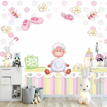 Else Pink Yellow Lines Baby Boots Lamps Flowers 3d Print Cartoon Cleanable Fabric Mural Kids Children Room Background Wallpaper
Else Pink Yellow Lines Baby Boots Lamps Flowers 3d Print Cartoon Cleanable Fabric Mural Kids Children Room Background Wallpaper