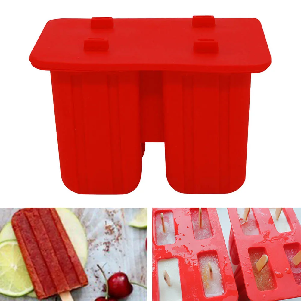 DIY силиконовые Popsicle Плесень Замороженные мороженого на палочке сок йогурт чайник