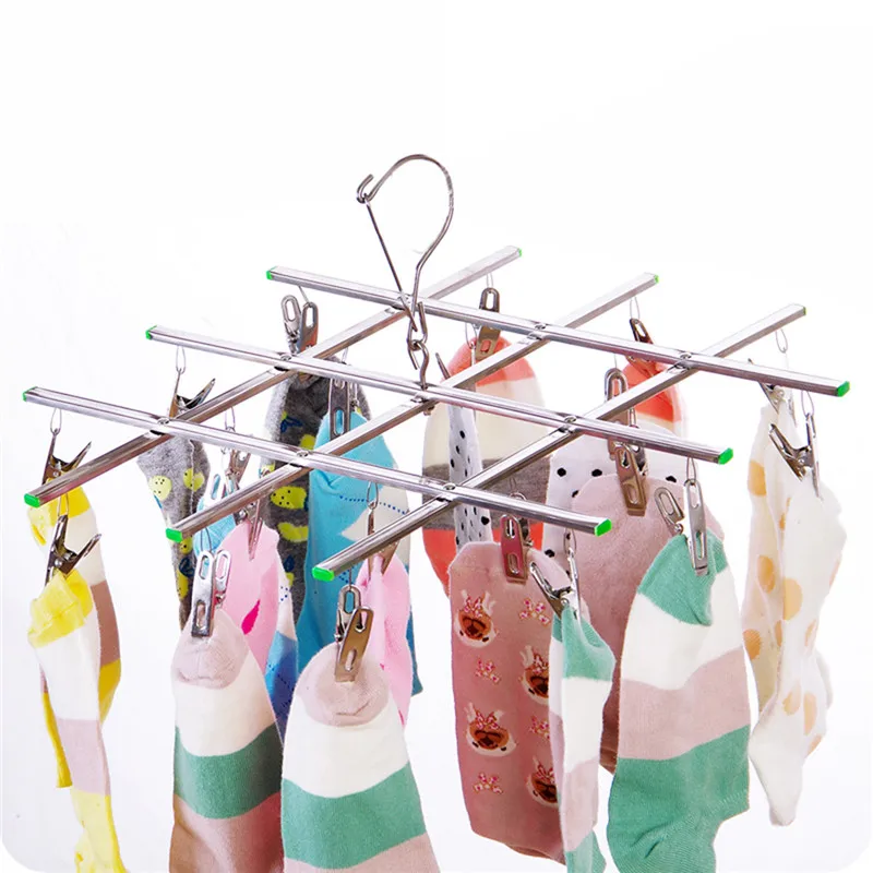 Clothes Drying Rack Stainless Steel Foldable Clothes Hanger Sock Short Underwear Drying Clips Umbrella-type 35/20/18/16/10 Clips
Clothes Drying Rack Stainless Steel Foldable Clothes Hanger Sock Short Underwear Drying Clips Umbrella-type 35/20/18/16/10 Clips