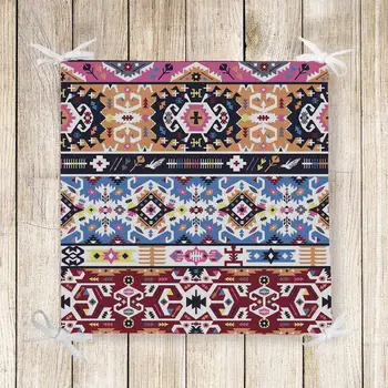Else Blue Orange Geometric Aztec Ethnic Print Chair Pad Seat Cushion Soft Memory Foam Full Lenght Ties Non Slip Washable Zipper
Else Blue Orange Geometric Aztec Ethnic Print Chair Pad Seat Cushion Soft Memory Foam Full Lenght Ties Non Slip Washable Zipper