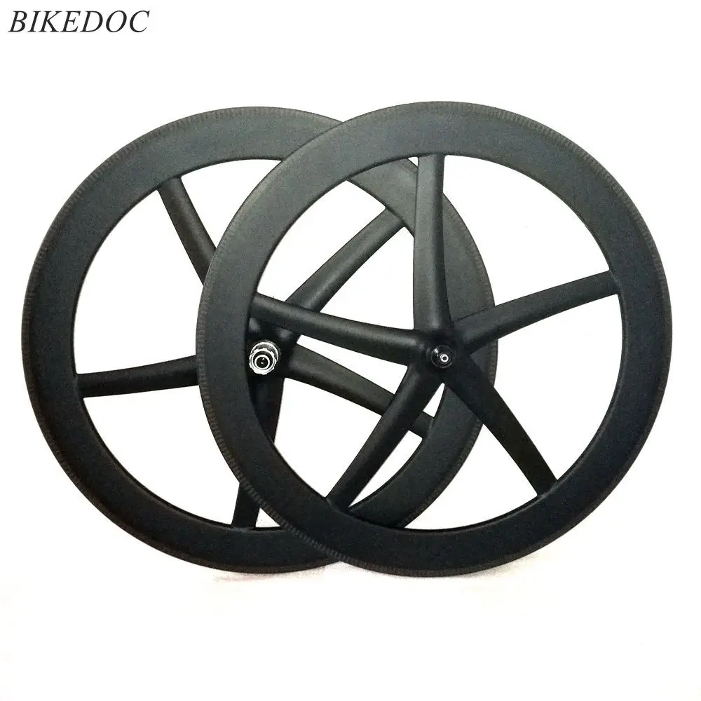 

BIKEDOC 700C 25MM Width Carbon Wheels 5 Spoke Powerway Hub Wheelset