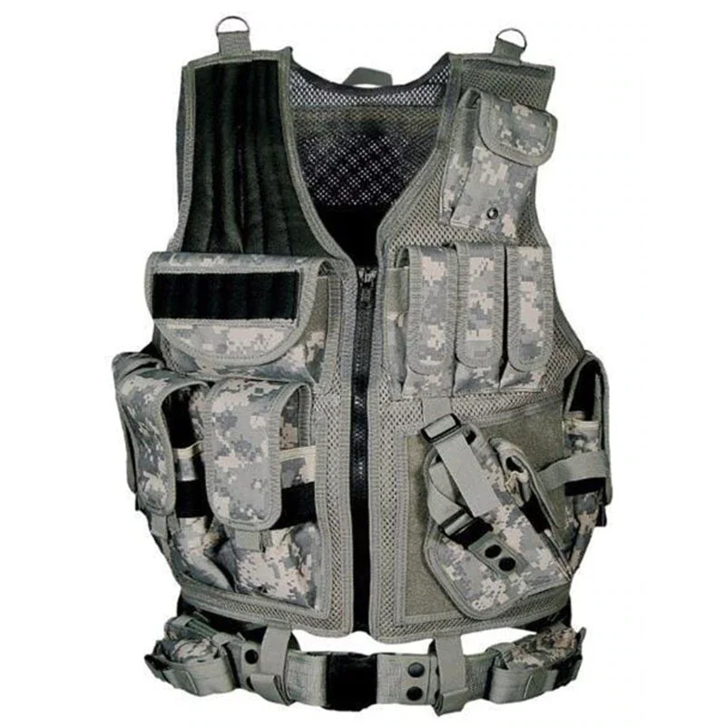 Military Camouflage Combat Vests Mens Tactical Hunting Vest Army Adjustable Armor Vests Outdoor CS Training Vest Airsoft SWAT
Military Camouflage Combat Vests Mens Tactical Hunting Vest Army Adjustable Armor Vests Outdoor CS Training Vest Airsoft SWAT