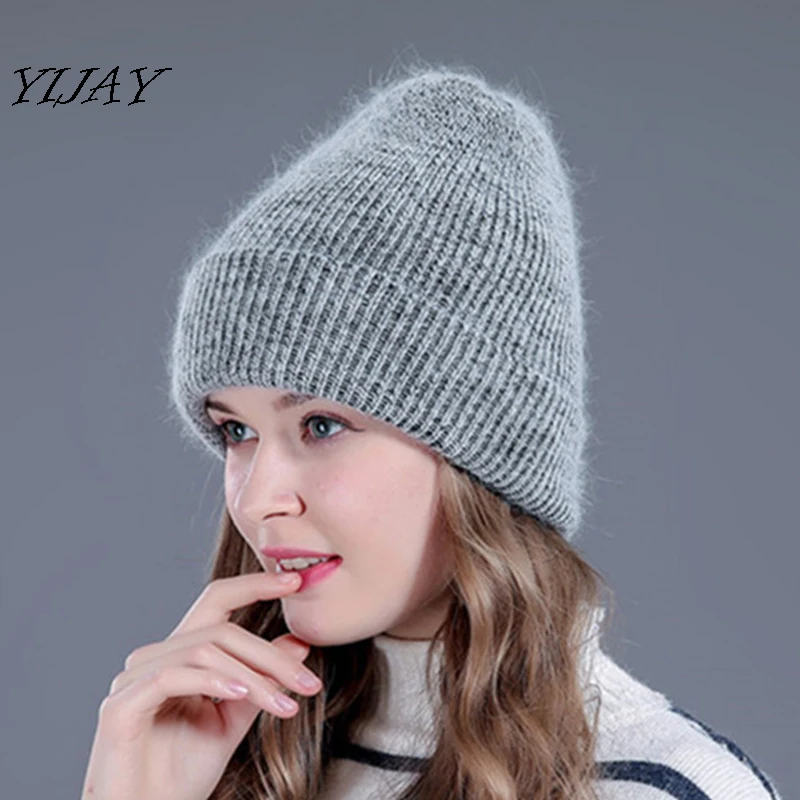 Women autumn winter warm rabbit fur knitted beanies thick double layer wool skullies female hat
Women autumn winter warm rabbit fur knitted beanies thick double layer wool skullies female hat