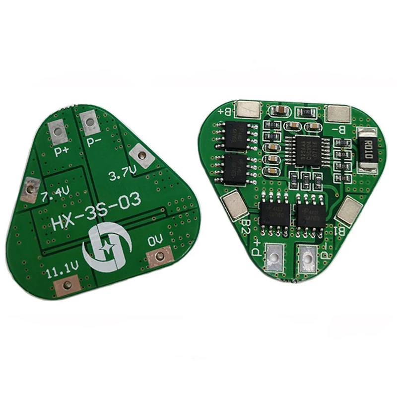 3S 12V 18650 Lithium Battery Protection Board 11.1V 12.6V overcharge over-discharge protect 8A 3 Cell Pack Li-ion BMS PCM PCB
3S 12V 18650 Lithium Battery Protection Board 11.1V 12.6V overcharge over-discharge protect 8A 3 Cell Pack Li-ion BMS PCM PCB