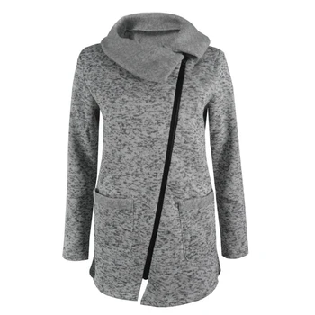 Women Fashion Inclined Zipper Thick Coat Large Turndown Collar Jacket Outerwear
Women Fashion Inclined Zipper Thick Coat Large Turndown Collar Jacket Outerwear