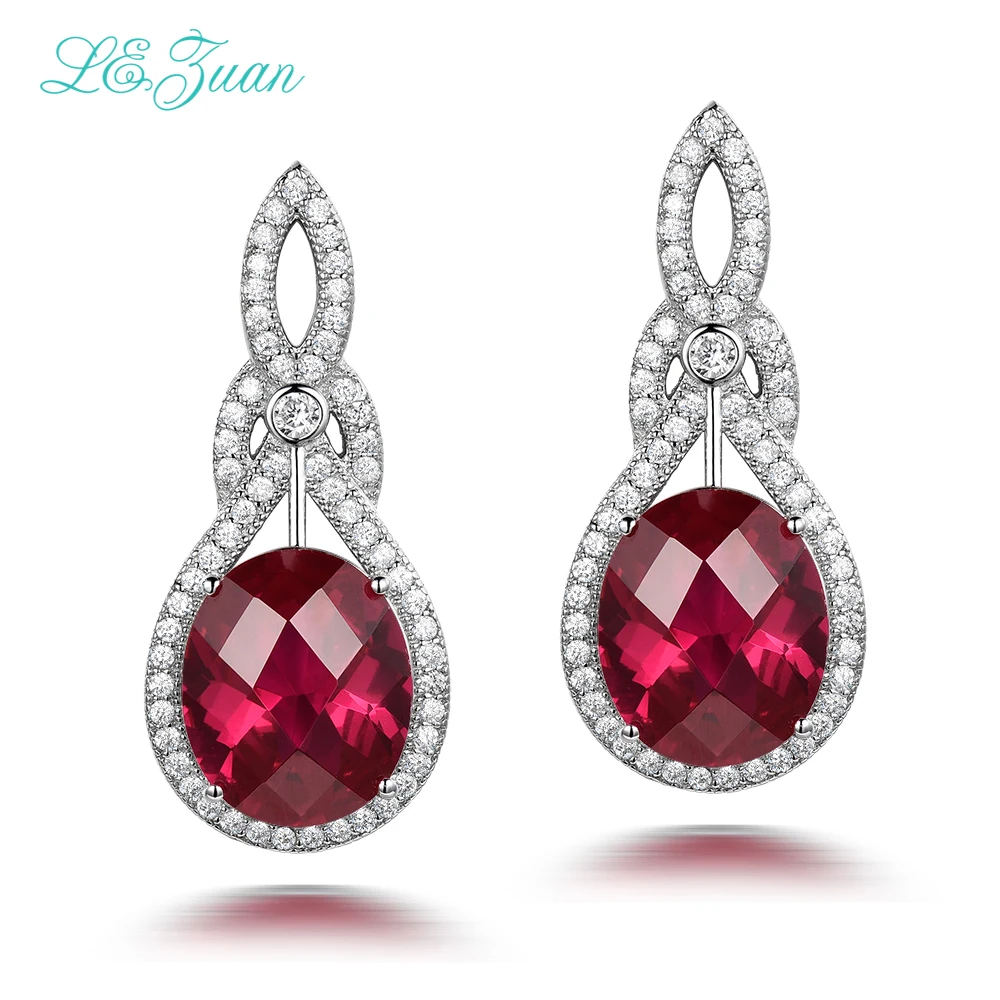 I&zuan 925 Sterling Silver Fine Jewelry Drop Earrings For Women 12.89ct Ruby Red Stone Luxury Cluster Setting Earring E0051-W01
I&zuan 925 Sterling Silver Fine Jewelry Drop Earrings For Women 12.89ct Ruby Red Stone Luxury Cluster Setting Earring E0051-W01