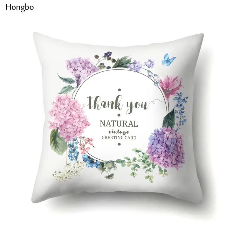 Hongbo Plant Wreath Pillowcase Pillow Cover Single-sided Printed Invisible Zipper Bedroom Pillowcase for Home
Hongbo Plant Wreath Pillowcase Pillow Cover Single-sided Printed Invisible Zipper Bedroom Pillowcase for Home