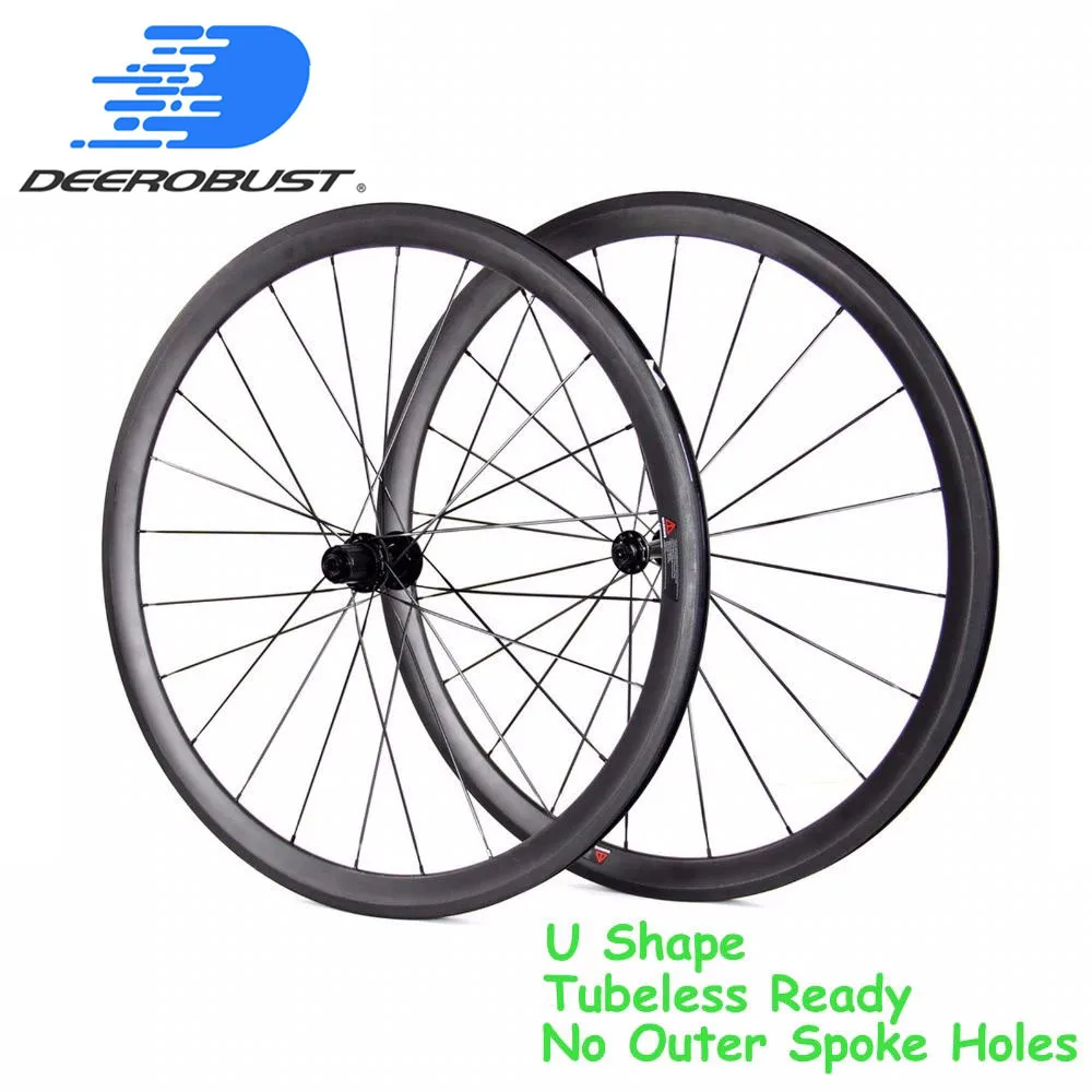 Tubeless ready Standard 700c 38mm x 25mm U Shaped Carbon Wheels Clincher Road Bike Wheels Novatec Powerway Hubs 3K Twill UD 12K
Tubeless ready Standard 700c 38mm x 25mm U Shaped Carbon Wheels Clincher Road Bike Wheels Novatec Powerway Hubs 3K Twill UD 12K