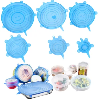 6Pcs/Set Reusable Silicone Food Cap Lid Food Container Fresh Lids Cover Stretch Sealing Lid Cover For Microwave Fridge Container
6Pcs/Set Reusable Silicone Food Cap Lid Food Container Fresh Lids Cover Stretch Sealing Lid Cover For Microwave Fridge Container