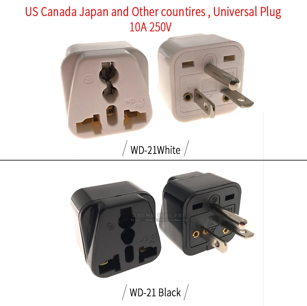 US 5-20P Cananda Japan Male Plug To Universal Plug US 1-15P Australia Germany French Female Travel AC Power Adapter Wall Socket
US 5-20P Cananda Japan Male Plug To Universal Plug US 1-15P Australia Germany French Female Travel AC Power Adapter Wall Socket