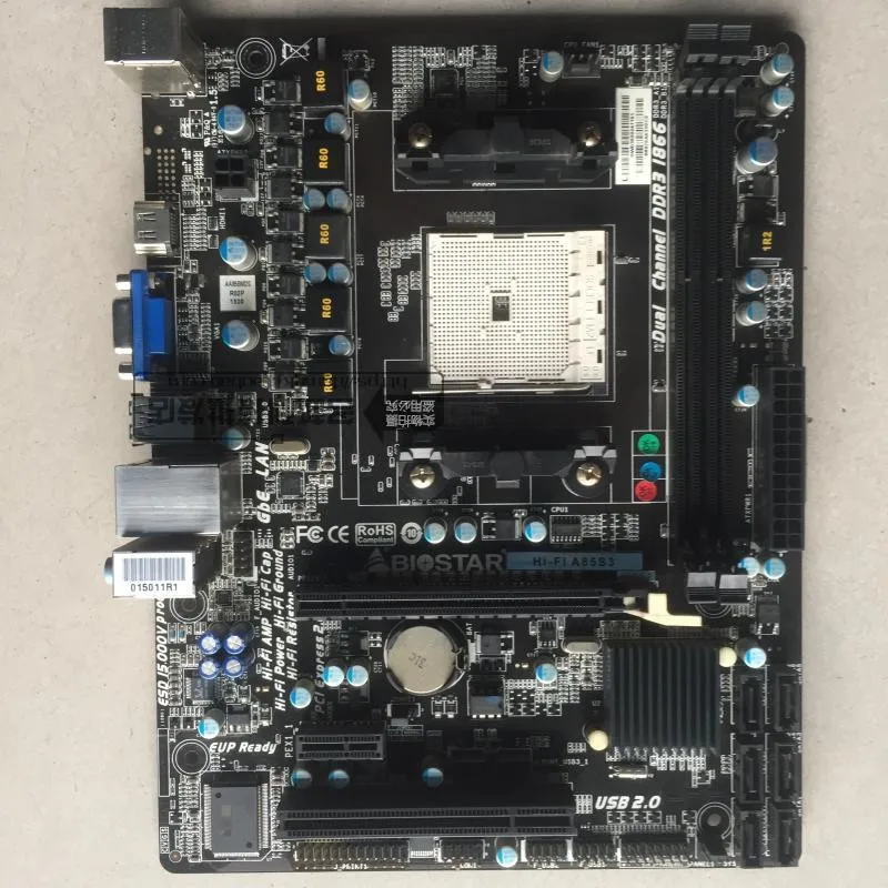 Б/у оригинальная материнская плата для BIOSTAR Hi-Fi A85S3 разъем FM2 ddr3 16 ГБ десктопная