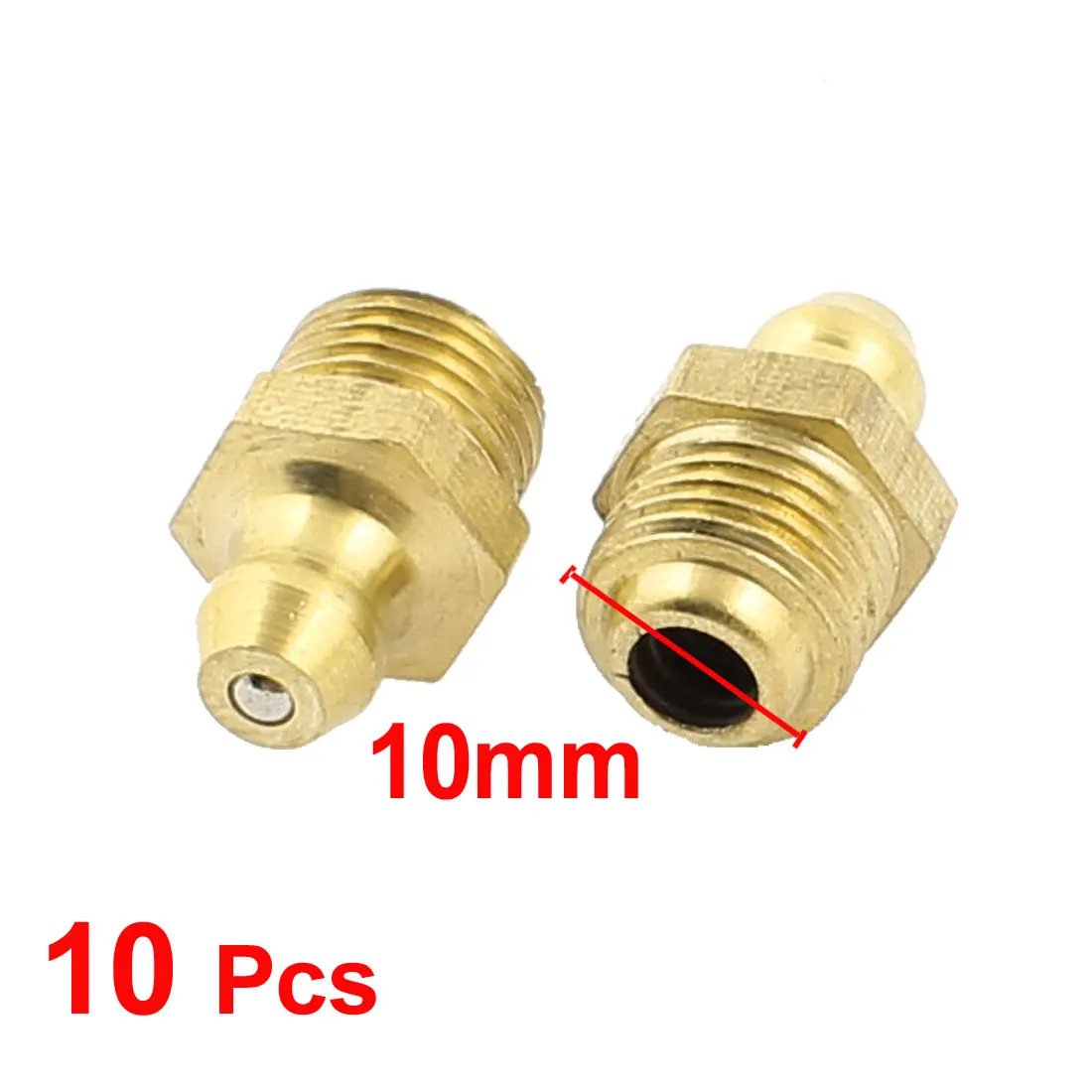 X Autohaux 10Mm Male Thread Straight Hydraulic Grease Nipple Fitting Gold Tone 10Pcs
X Autohaux 10Mm Male Thread Straight Hydraulic Grease Nipple Fitting Gold Tone 10Pcs