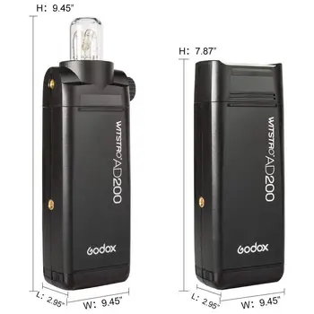 AD200 TTL 2.4G HSS 1/8000s 2Pcs GODOX Pocket Flash Light Double Head 200Ws with 2900mAh Lithium Battery CD50
AD200 TTL 2.4G HSS 1/8000s 2Pcs GODOX Pocket Flash Light Double Head 200Ws with 2900mAh Lithium Battery CD50