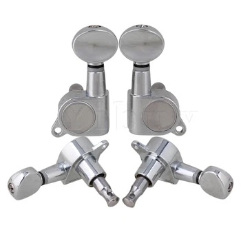 Yibuy4PCS Ukulele 2R2L Tuner Chrome button Machine Heads w/ Mounting screws tuner
Yibuy4PCS Ukulele 2R2L Tuner Chrome button Machine Heads w/ Mounting screws tuner