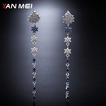YANMEI Rhinestone Sun Flower Dangle Earrings For Women CZ Elegant Stars Earring Long Tassel Jewelry YM8095
YANMEI Rhinestone Sun Flower Dangle Earrings For Women CZ Elegant Stars Earring Long Tassel Jewelry YM8095