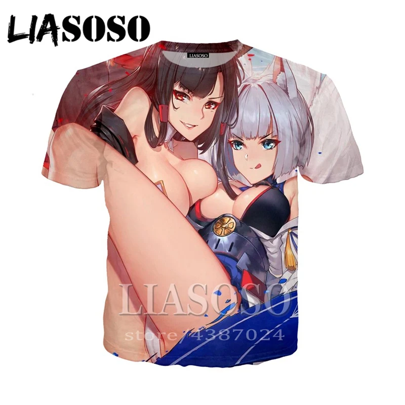 LIASOSO new Harajuku sexy girls Pullover Men Women Anime Casual t-shirt 3D Print cute tshirt Azur Lane tees tops ClothingD254
LIASOSO new Harajuku sexy girls Pullover Men Women Anime Casual t-shirt 3D Print cute tshirt Azur Lane tees tops ClothingD254