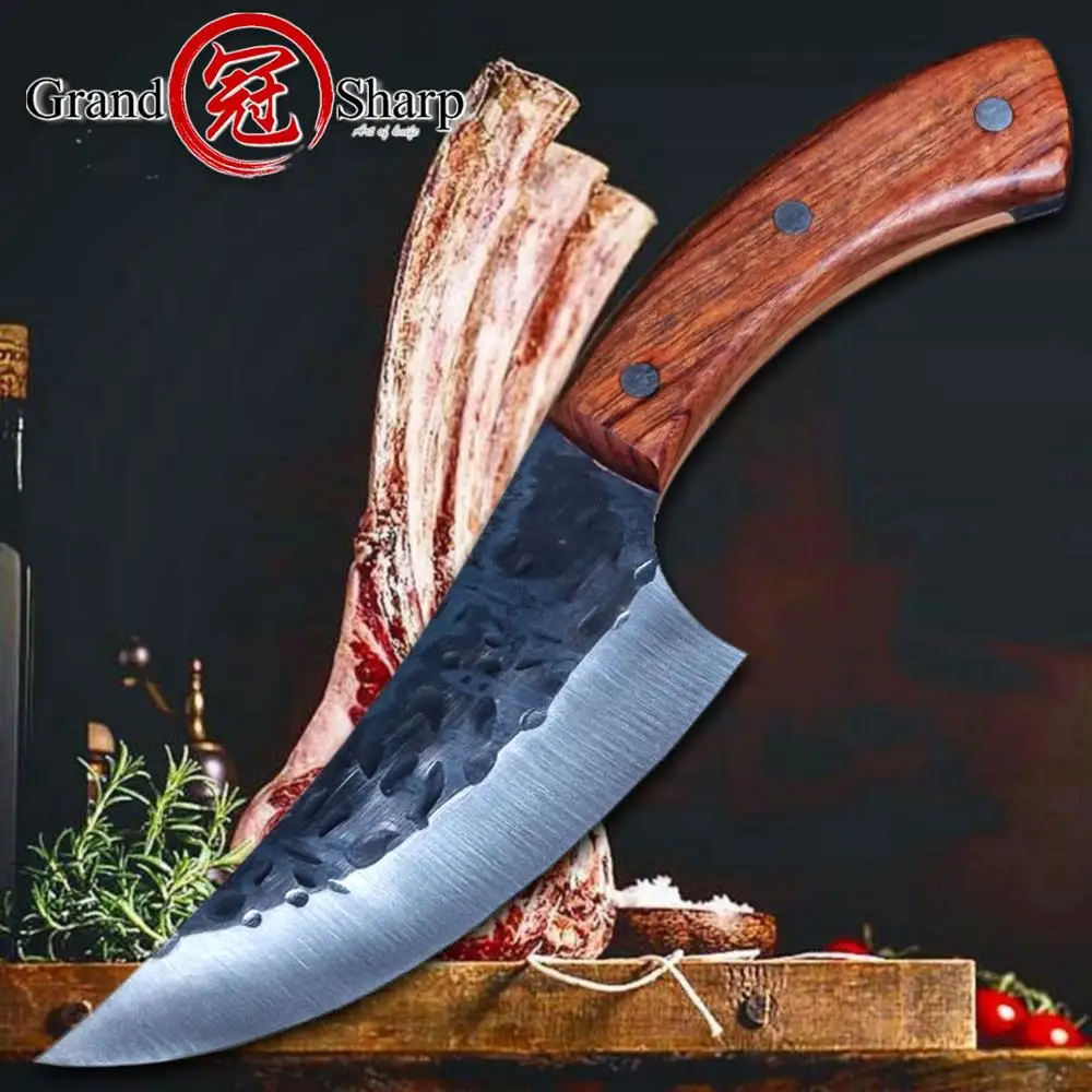 Hunting Knife High carbon Steel Handmade fixed knife 58HRC Wooden handle Camping Tactical Survival EDC Rescue Outdoor Tools NEW
Hunting Knife High carbon Steel Handmade fixed knife 58HRC Wooden handle Camping Tactical Survival EDC Rescue Outdoor Tools NEW