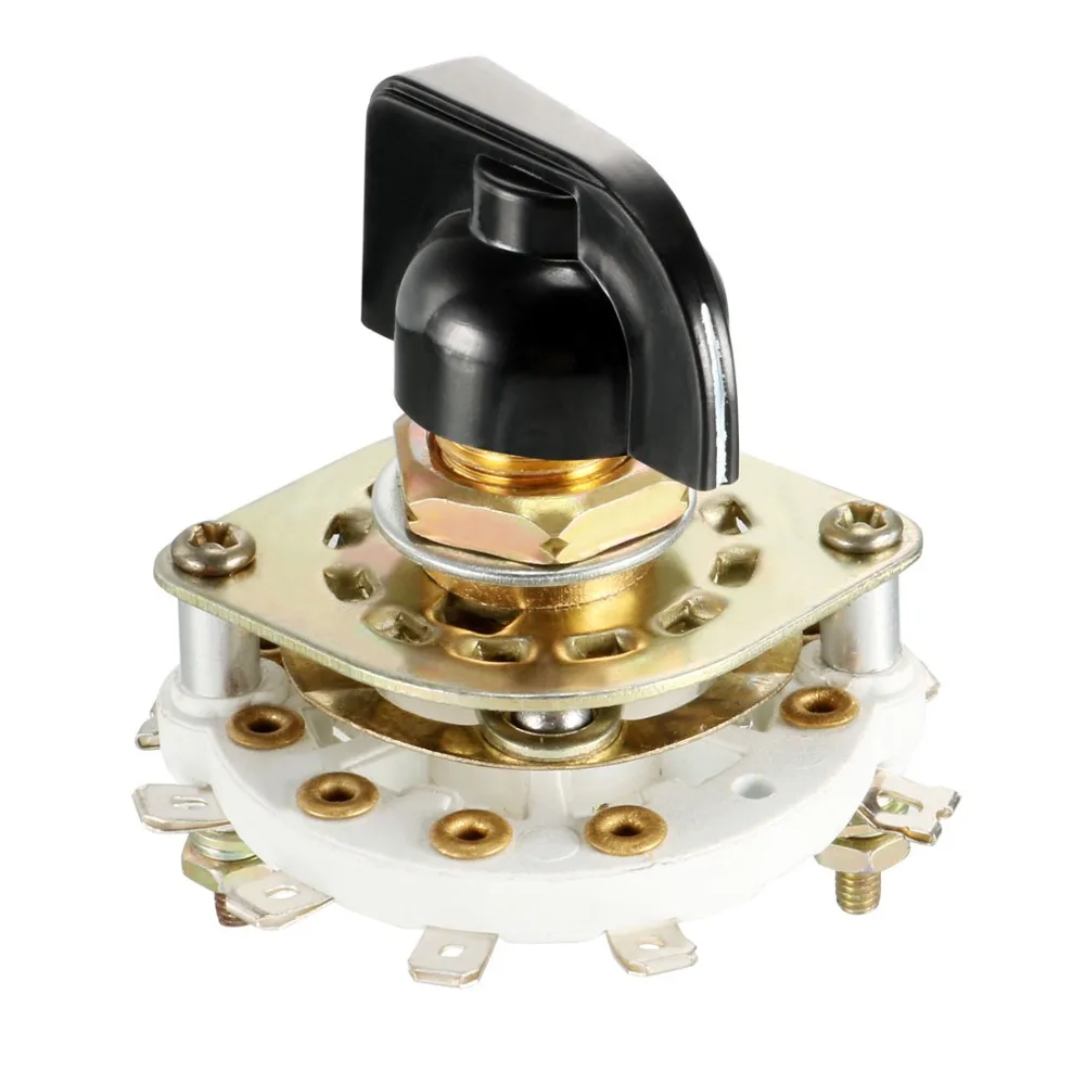 UXCELL 2/6 Pole Switch 3/4/11 Position Select Table 1/2 Deck Band Channel Rotary Switch Selector with Knob Used On Radio TV 1PCS
UXCELL 2/6 Pole Switch 3/4/11 Position Select Table 1/2 Deck Band Channel Rotary Switch Selector with Knob Used On Radio TV 1PCS