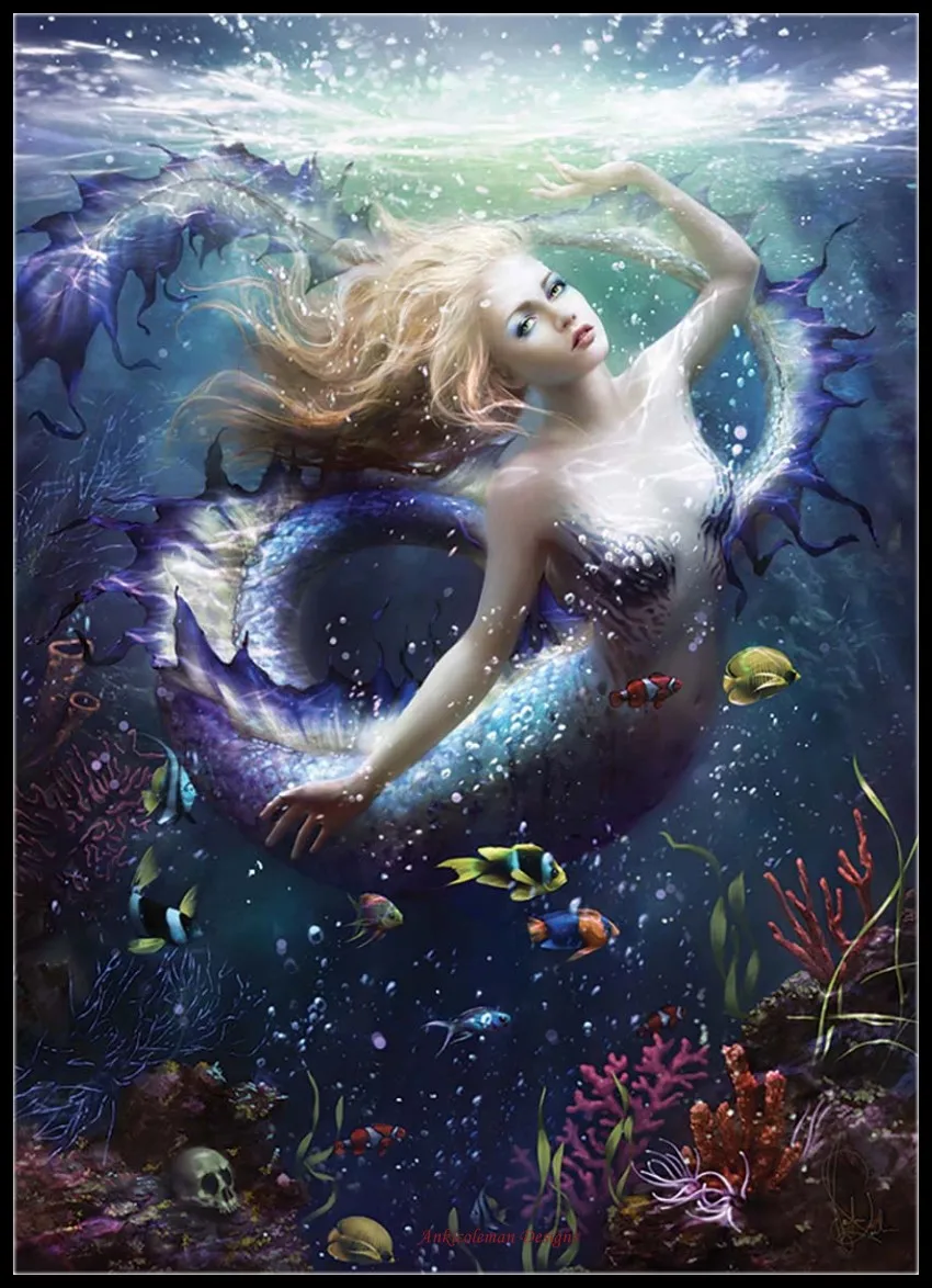 Counted Cross Stitch Kits Needlework Embroidery - Crafts 14 ct Aida DMC Color DIY Arts Handmade Home Decor Mermaid - Onde
Counted Cross Stitch Kits Needlework Embroidery - Crafts 14 ct Aida DMC Color DIY Arts Handmade Home Decor Mermaid - Onde