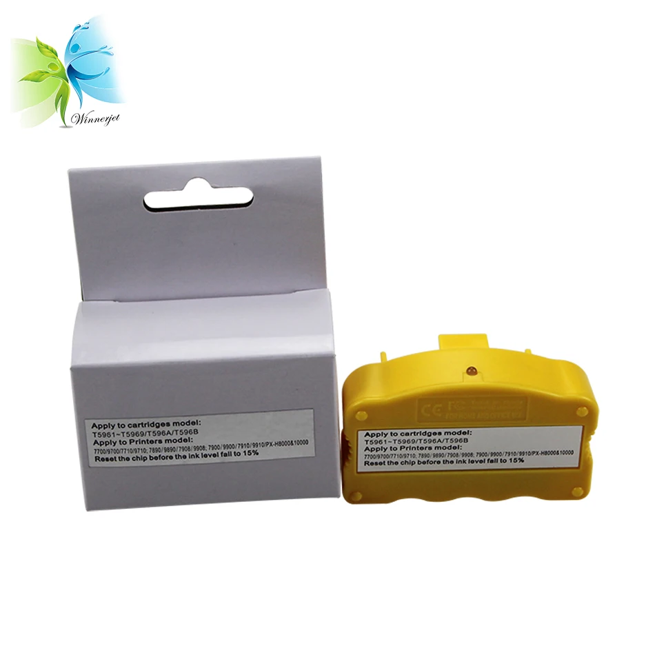 Winnerjet 2 pieces Chip Resetter for Epson Stylus Pro 7900 9900 printer for T5961-T5969 T596A T596B T6361-T6369 T636A T636B
Winnerjet 2 pieces Chip Resetter for Epson Stylus Pro 7900 9900 printer for T5961-T5969 T596A T596B T6361-T6369 T636A T636B