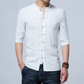 Kungfu shirt Chinese style Flax summer pants embroidered yarn men's shirt men's long sleeve shirt men's retro cotton shirt
Kungfu shirt Chinese style Flax summer pants embroidered yarn men's shirt men's long sleeve shirt men's retro cotton shirt