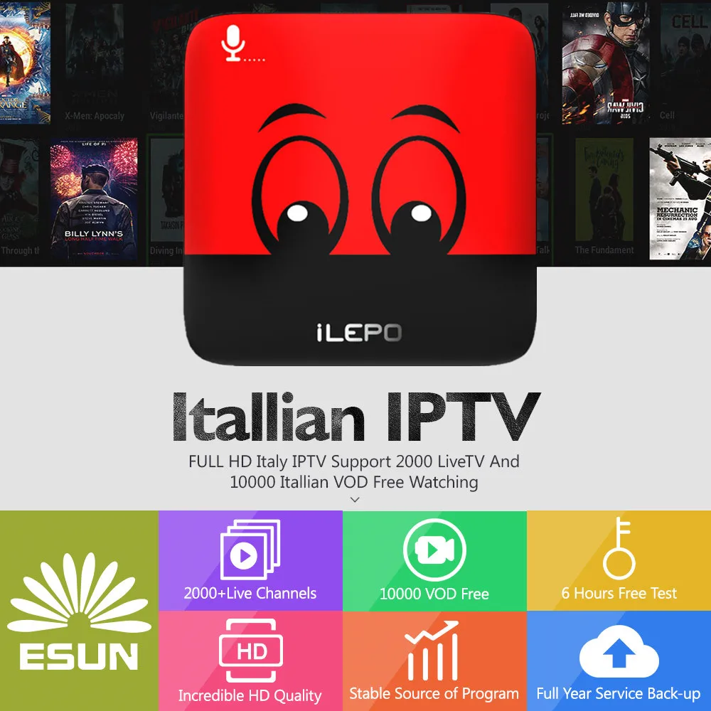 1 Year iLEPO Google Voice Control Android IPTV Free 2G/16G Italy IPTV EPG 4000+Live+VOD configured Europe Albania ex-yu XXX
1 Year iLEPO Google Voice Control Android IPTV Free 2G/16G Italy IPTV EPG 4000+Live+VOD configured Europe Albania ex-yu XXX
