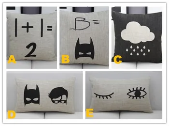 cute black white style 1+1=2/Batman/Robin linen cushion cover decorative pillow case cloud rain pillow covers sofa household
cute black white style 1+1=2/Batman/Robin linen cushion cover decorative pillow case cloud rain pillow covers sofa household