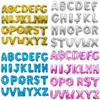 16 inch Pink Gold Blue Silver capital letter Ballons Birthday Wedding Festive Decoration balloon Event Party Supplies image