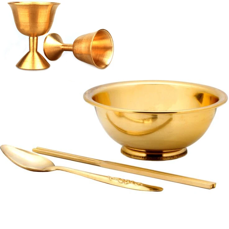 Pure copper Fine copper tableware Thick and durable High quality Feng Shui supplies goblet bowl Spoon chopsticks Home decor SM16
Pure copper Fine copper tableware Thick and durable High quality Feng Shui supplies goblet bowl Spoon chopsticks Home decor SM16