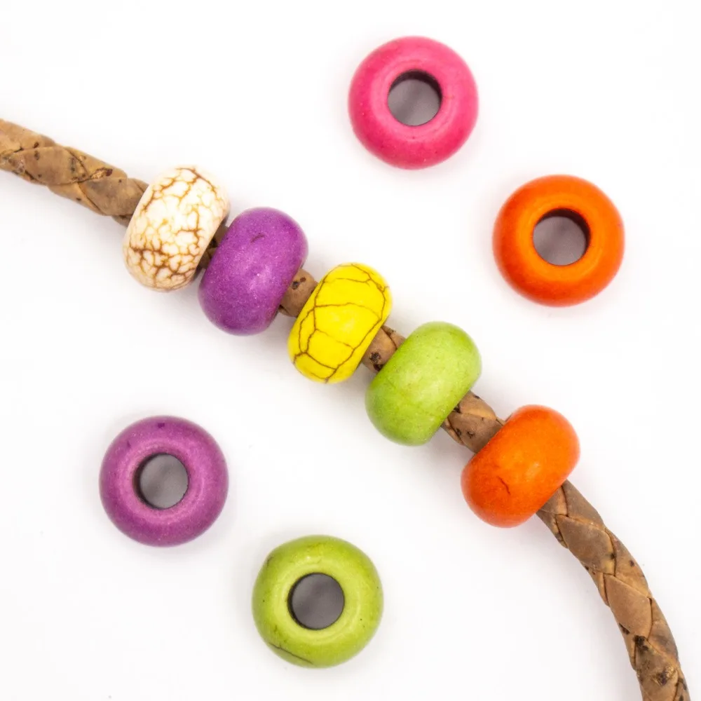 10 Pcs of Rainbow Colours Ceramic Beads (Sent in Random Colours) for 5mm round cord, jewelry supplies, jewelry finding D-5-5-144
10 Pcs of Rainbow Colours Ceramic Beads (Sent in Random Colours) for 5mm round cord, jewelry supplies, jewelry finding D-5-5-144
