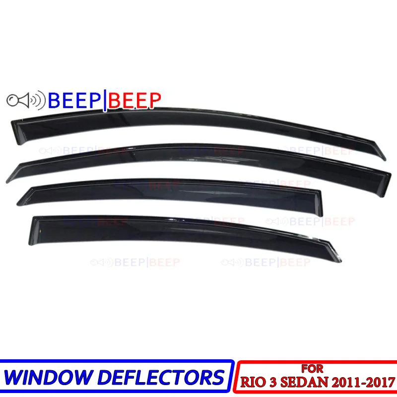 For Kia Rio 3 Sedan 2011-2017 car window deflectors car wind deflector sun guard rain vent cover trim car styling accessories
For Kia Rio 3 Sedan 2011-2017 car window deflectors car wind deflector sun guard rain vent cover trim car styling accessories