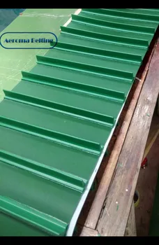 PVC conveyor belt with cleats PVC conveyor belt with profiles
PVC conveyor belt with cleats PVC conveyor belt with profiles