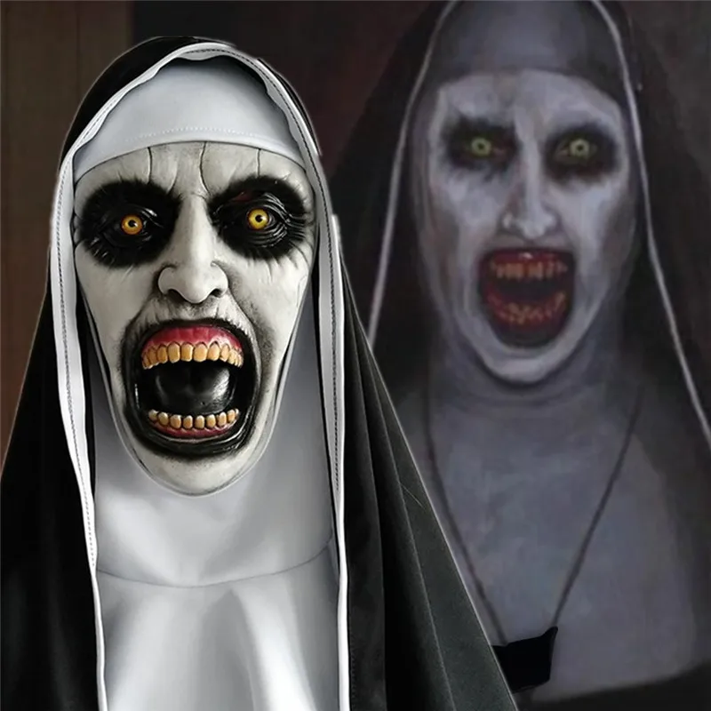2019 The Horror Mask Cosplay Valak Scary Latex Masks with Headscarf Veil Hood Full Face Helmet Horror Costume Halloween Prop
2019 The Horror Mask Cosplay Valak Scary Latex Masks with Headscarf Veil Hood Full Face Helmet Horror Costume Halloween Prop