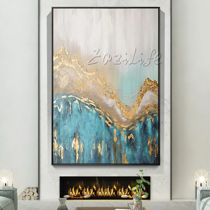 Modern Abstract Blue Gold Oil Painting Acrylic Wall Art Pictures Canvas Painting for living room Home Quadros Caudros Decoracion
Modern Abstract Blue Gold Oil Painting Acrylic Wall Art Pictures Canvas Painting for living room Home Quadros Caudros Decoracion