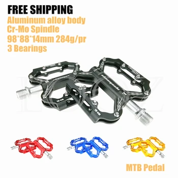 MTB Mountain bike Road bike Pedals Aluminum Platform 3 Bearing Pedals 9/16" Ultralight Bicycle Pedal
MTB Mountain bike Road bike Pedals Aluminum Platform 3 Bearing Pedals 9/16" Ultralight Bicycle Pedal