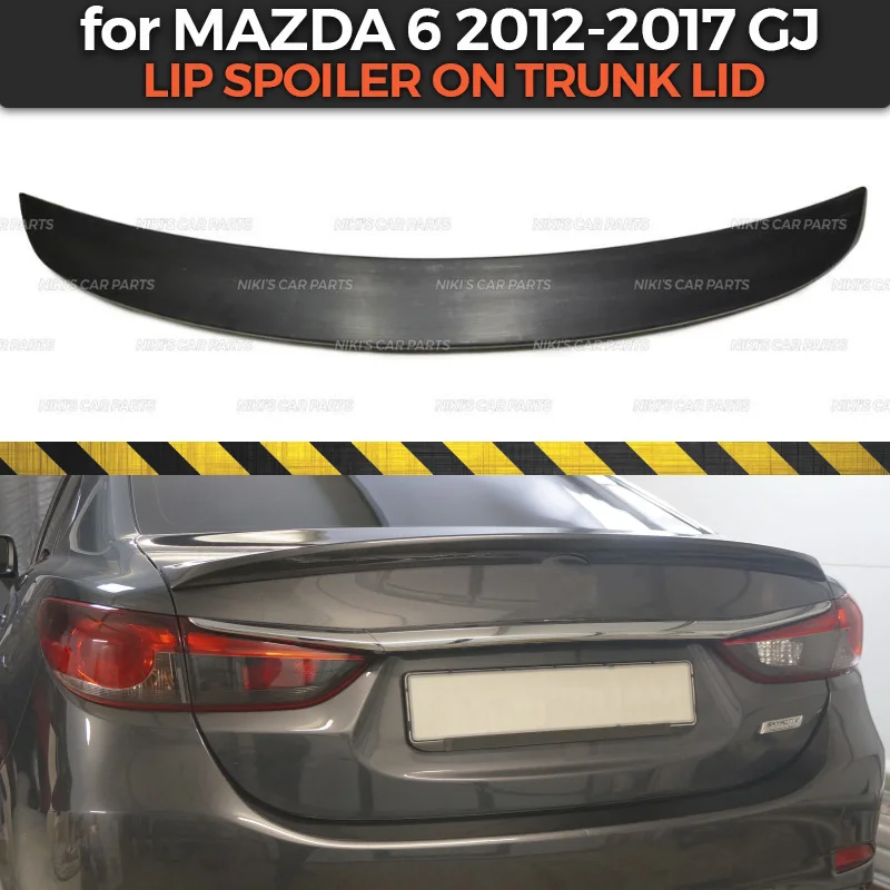 Чехол с спойлером для Mazda 6 GJ 2012-2017 крышка багажника из АБС-пластика спортивный