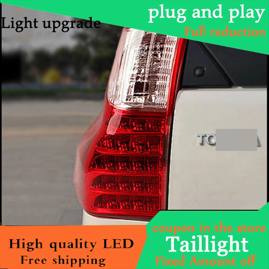 Car Styling Tail Lights For Toyota Prado FJ150 2010-2016 Taillights LED Tail Light Rear Lamp DRL+Brake+Signal Auto Accessories
Car Styling Tail Lights For Toyota Prado FJ150 2010-2016 Taillights LED Tail Light Rear Lamp DRL+Brake+Signal Auto Accessories