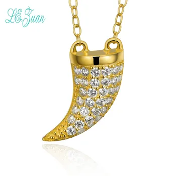 l&zuan Pendant For Necklace Women S925 Sterling Silver Fine Jewelry Gold-Color Cubic Zirconia Rhinoceros Horn Pendnats No Chain
l&zuan Pendant For Necklace Women S925 Sterling Silver Fine Jewelry Gold-Color Cubic Zirconia Rhinoceros Horn Pendnats No Chain