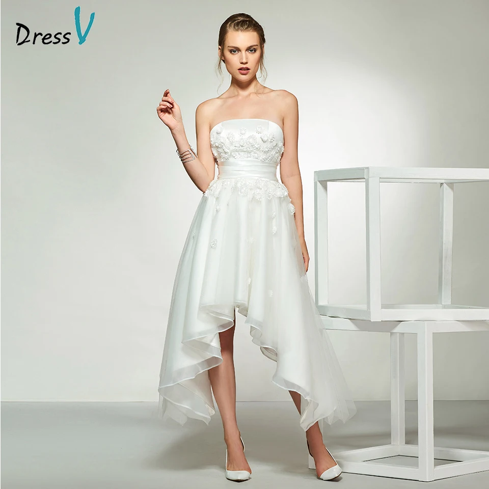 Dressv elegant ivory sleeveless strapless appliques wedding dress tea length simple bridal gowns a line wedding dresses
Dressv elegant ivory sleeveless strapless appliques wedding dress tea length simple bridal gowns a line wedding dresses