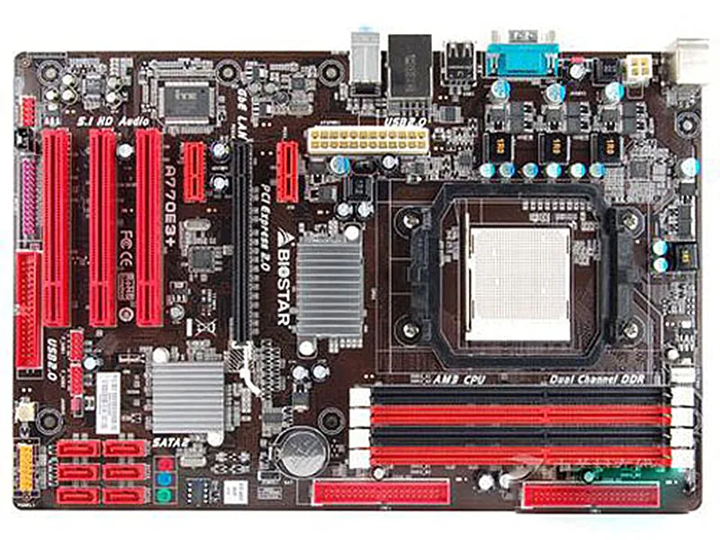 Used original 770 motherboard for Biostar A770E3+ DDR3 Socket AM3 boards 16GB USB2.0 mainboard Free shipping,100% tested good
Used original 770 motherboard for Biostar A770E3+ DDR3 Socket AM3 boards 16GB USB2.0 mainboard Free shipping,100% tested good