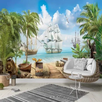 Else Tropical Pirate Sailor Beach Sand Sea 3d Photo Cleanable Fabric Mural Home Decor living Room Bedroom Background Wallpaper
Else Tropical Pirate Sailor Beach Sand Sea 3d Photo Cleanable Fabric Mural Home Decor living Room Bedroom Background Wallpaper