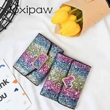 2018 New Sequins & Hasp Women Wallet For Coin Card Cash Invoice Fashion Lady Small Purse Short Female Clutch Carteras Harajuku
2018 New Sequins & Hasp Women Wallet For Coin Card Cash Invoice Fashion Lady Small Purse Short Female Clutch Carteras Harajuku