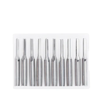 10pcs 3.175mm Wood MDF Milling Set 2 Flute Straight Slot Tungsten Steel CNC Router Bits 17mm Length
10pcs 3.175mm Wood MDF Milling Set 2 Flute Straight Slot Tungsten Steel CNC Router Bits 17mm Length