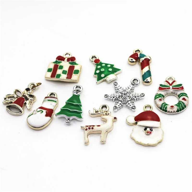 2018 New 50pcs/lot Mix Christmas Dangle Charms Lobster Clasp DIY Bracelet Necklace Pendants Jewelry Hanging Charms
2018 New 50pcs/lot Mix Christmas Dangle Charms Lobster Clasp DIY Bracelet Necklace Pendants Jewelry Hanging Charms